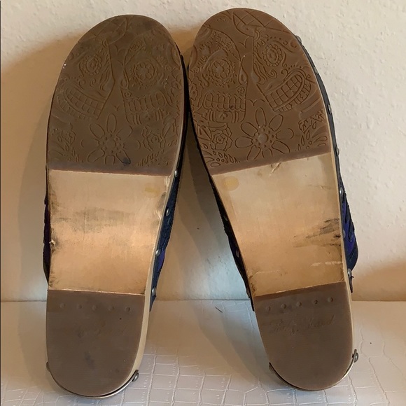 Lucky Brand Lilac Cobalt Blue Suede Clog - Picture 3 of 7